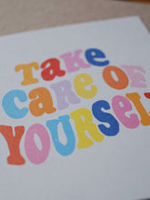 Lade das Bild in den Galerie-Viewer, TAKE CARE POSTKARTE