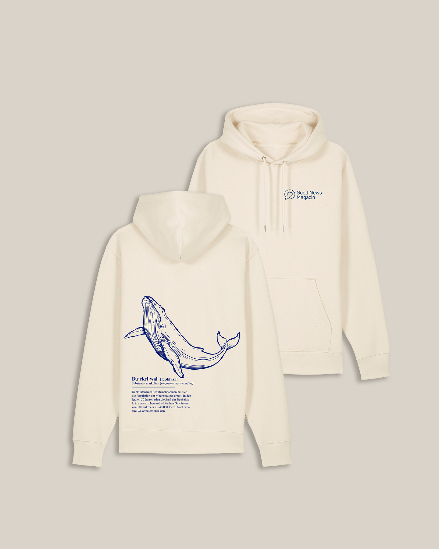 Vorbestellung Buckelwal Hoodie