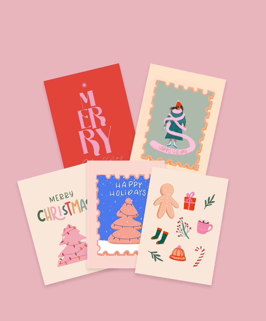 Weihnachtspostkarten Set